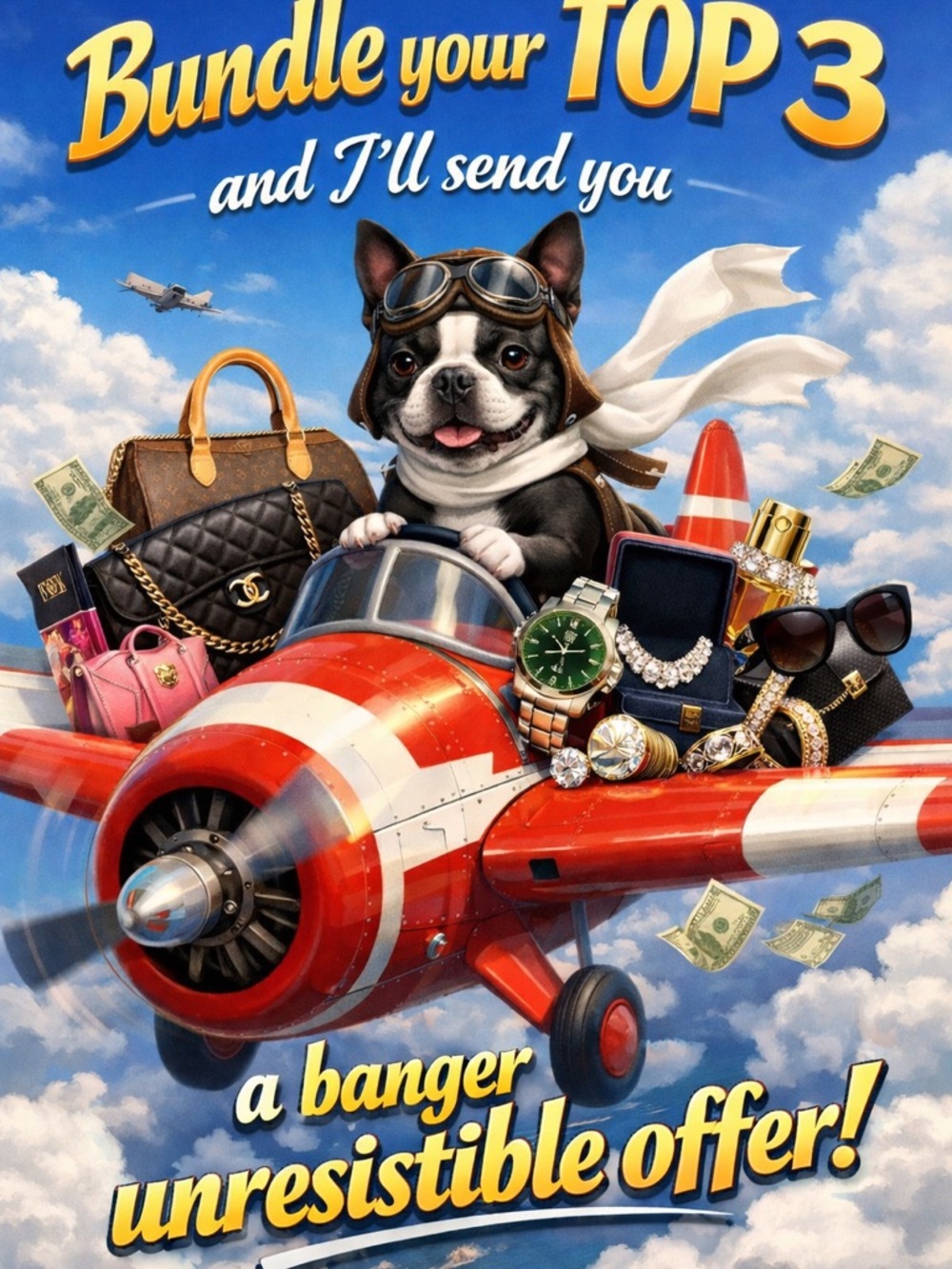 Bundle your TOP 3 I'll send you a Woof offer